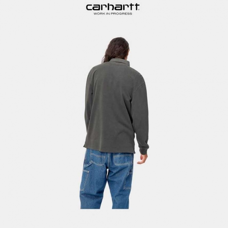 Vulcan Carhartt Wip Vista Long Sleeve Rugby Shirt - Danmark JQJ-5247157