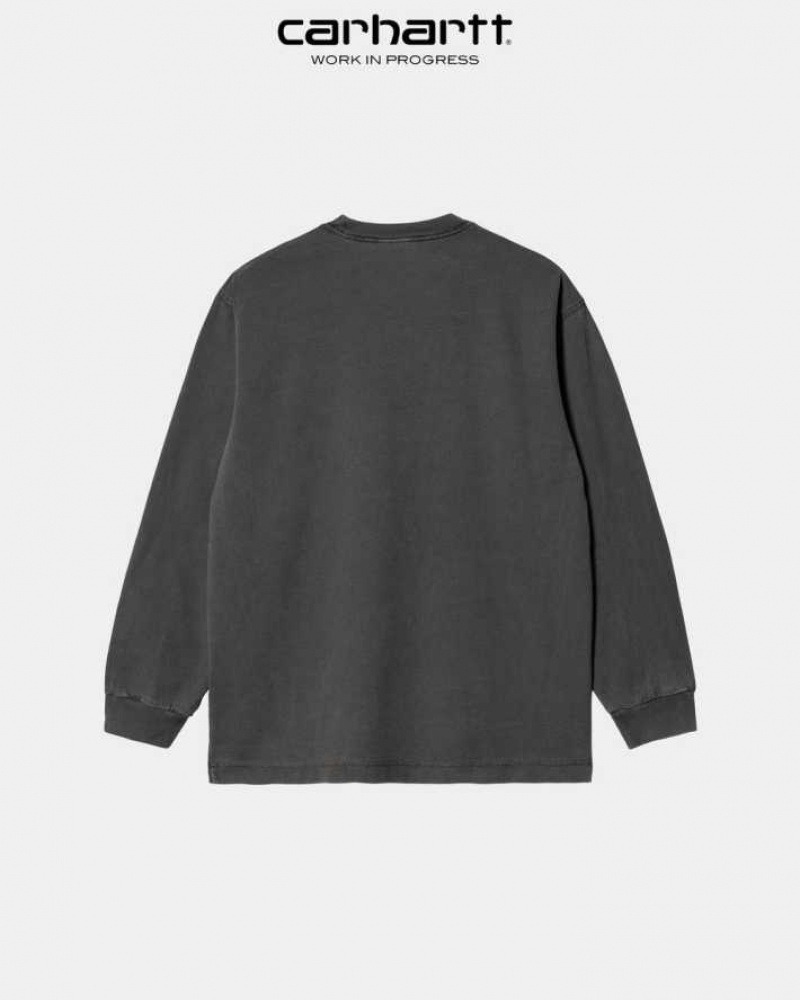 Vulcan Carhartt Wip Vista Long Sleeve T-Shirt - Danmark BXA-2930167