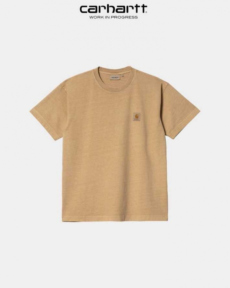 Marron Carhartt Wip Vista T-Shirt - Danmark CBM-9696345