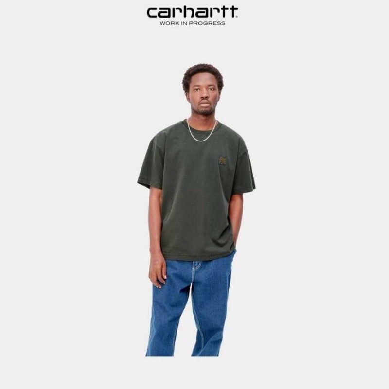 Boxwood Carhartt Wip Vista T-Shirt - Danmark DUC-0479602