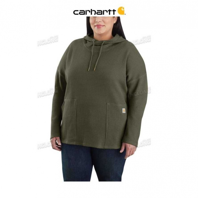 Basil Carhartt Relaxed Fit Heavyweight Long-Sleeve Encapuchonné Thermal Shirt - Danmark WAG-2986621