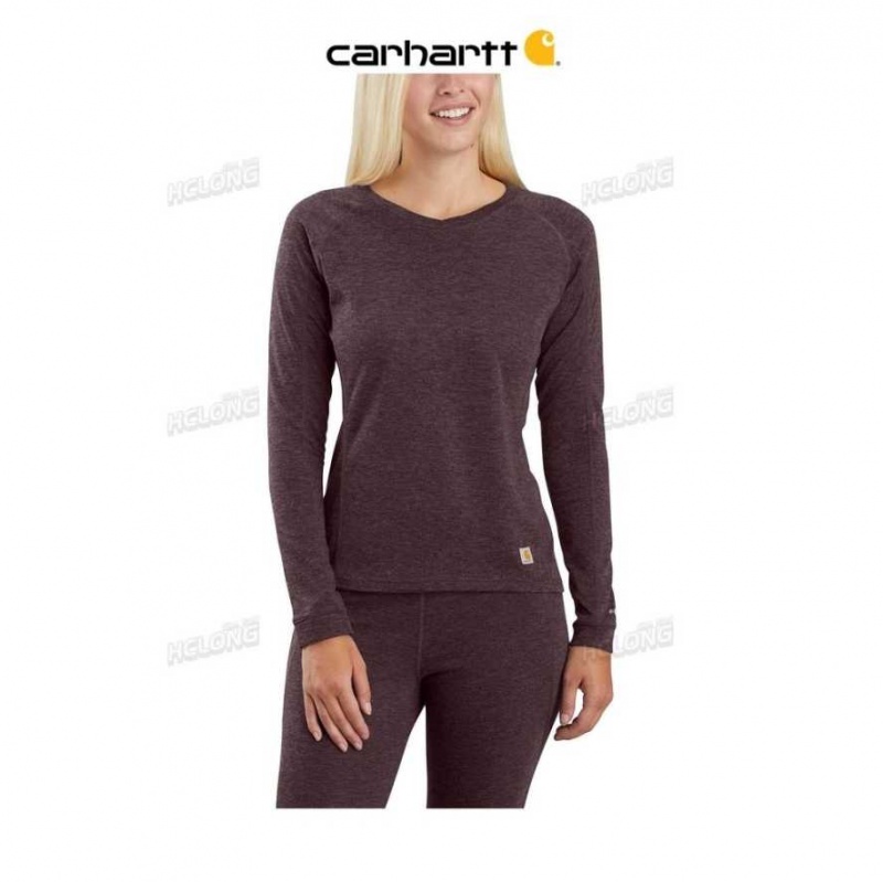 Noir Carhartt Base Force Heavyweight Poly-Laine Crew - Danmark HRE-4892965