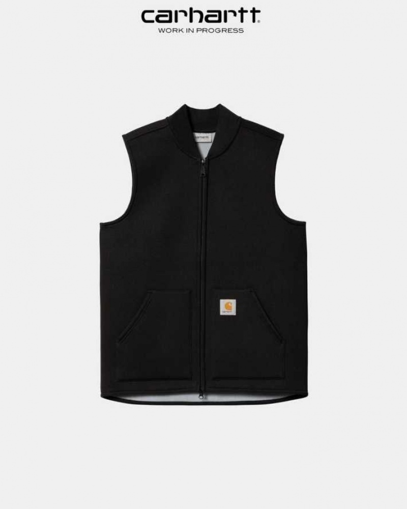 Noir Carhartt Wip Car-Lux Vest - Danmark XOQ-0643494