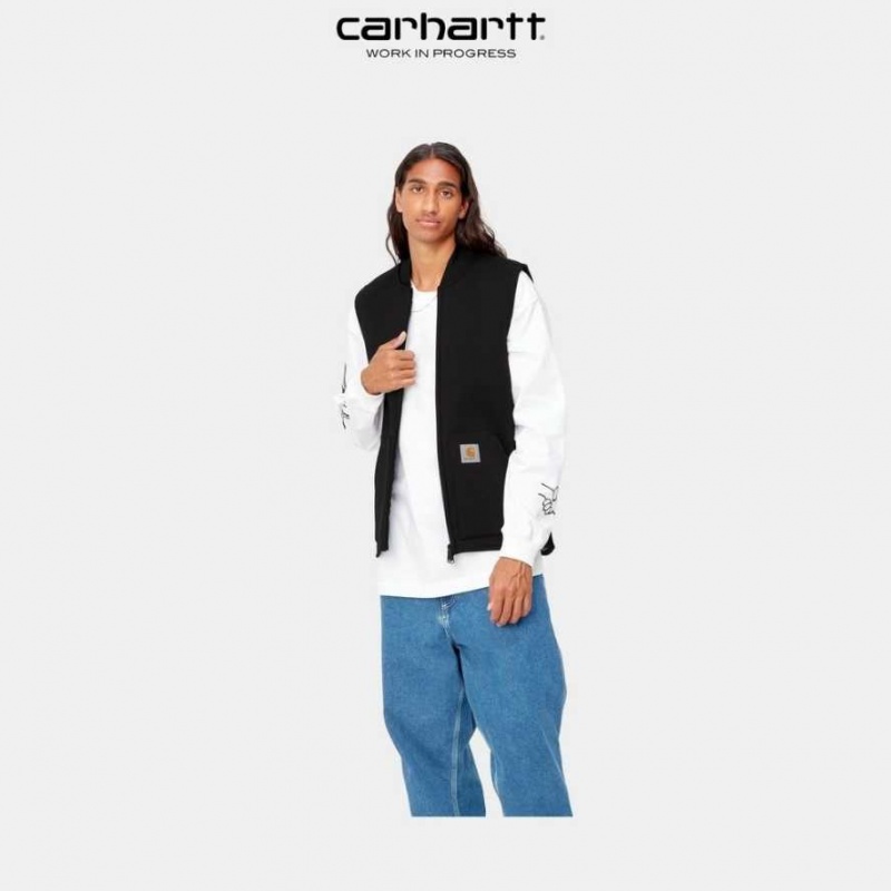 Noir Carhartt Wip Car-Lux Vest - Danmark XOQ-0643494