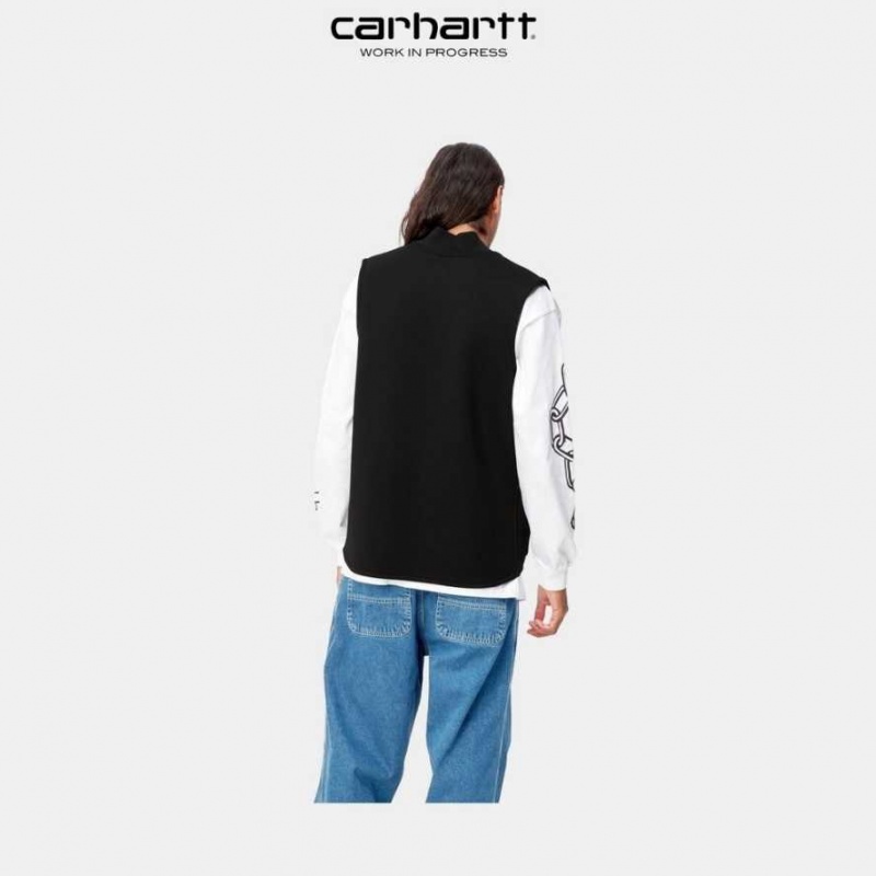 Noir Carhartt Wip Car-Lux Vest - Danmark XOQ-0643494