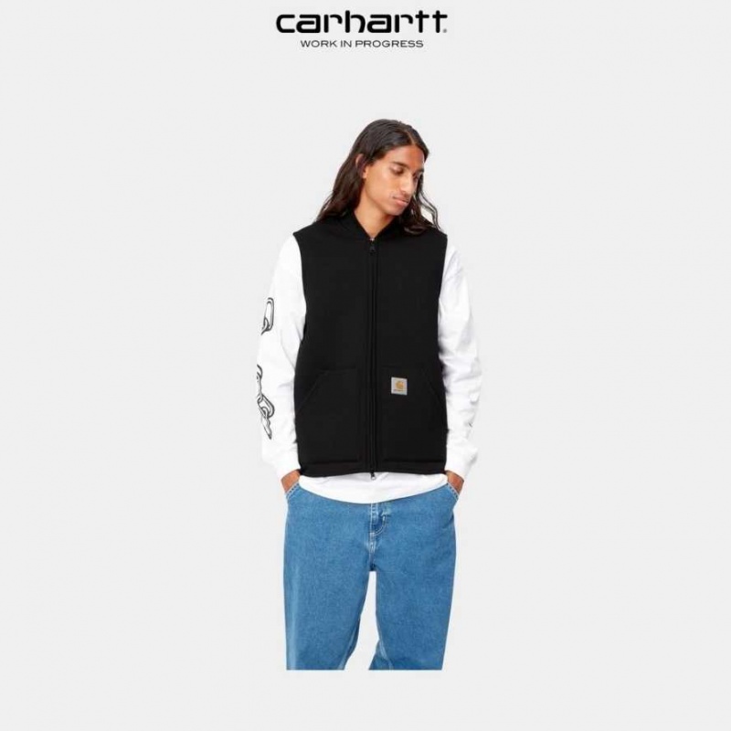 Noir Carhartt Wip Car-Lux Vest - Danmark XOQ-0643494