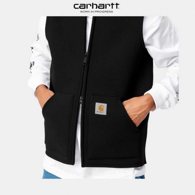 Noir Carhartt Wip Car-Lux Vest - Danmark XOQ-0643494