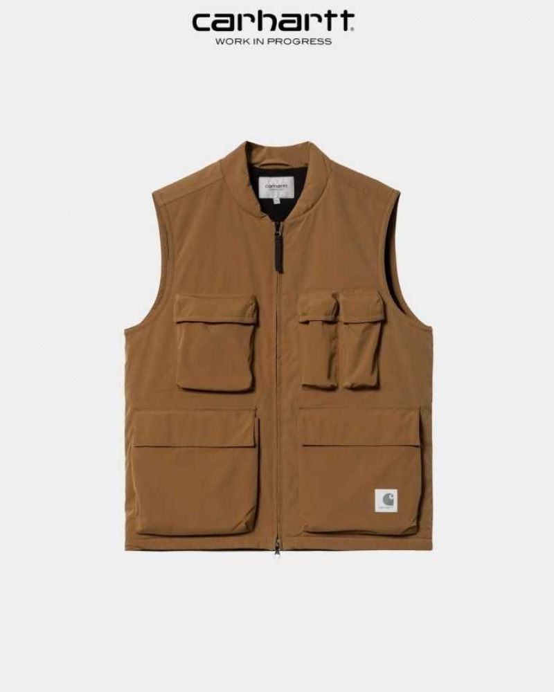 Marron Carhartt Wip Kilda Vest - Danmark KTY-8168081