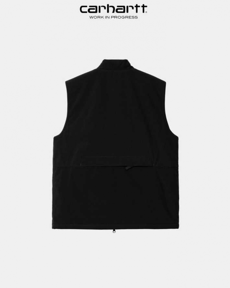 Noir Carhartt Wip Kilda Vest - Danmark NUY-9718300