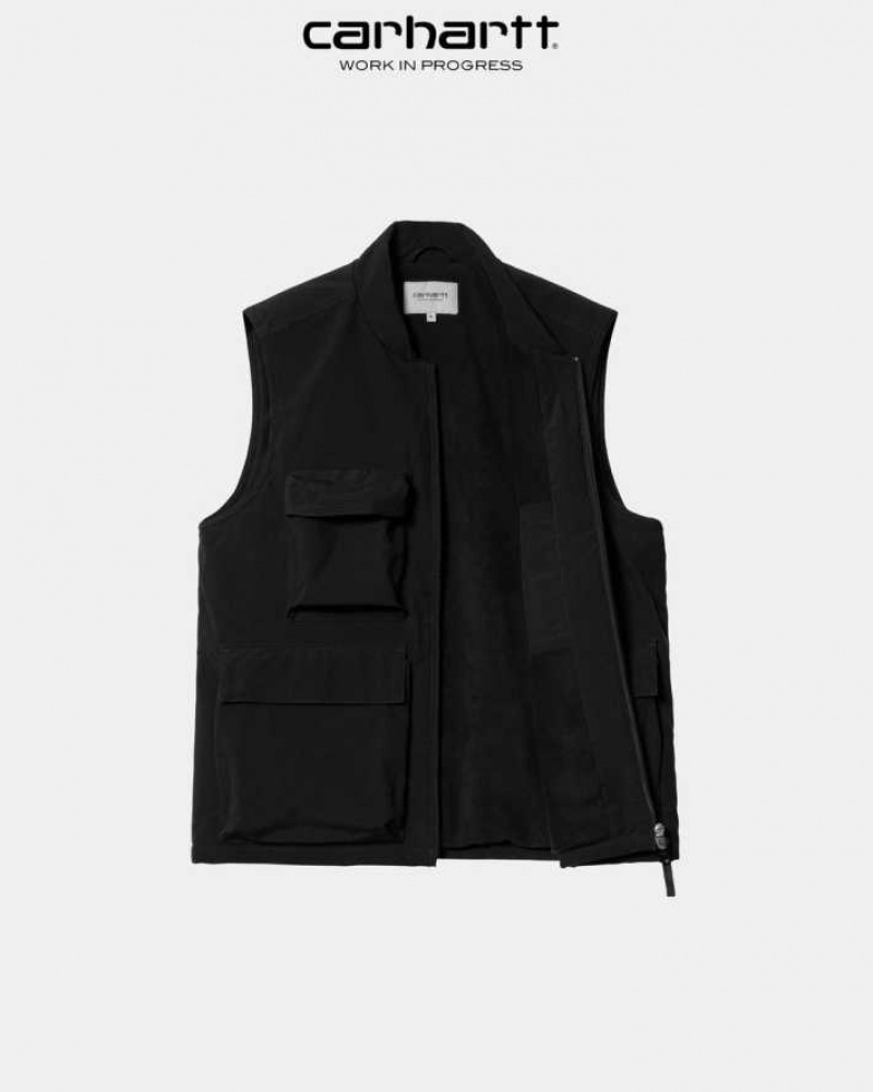 Noir Carhartt Wip Kilda Vest - Danmark NUY-9718300