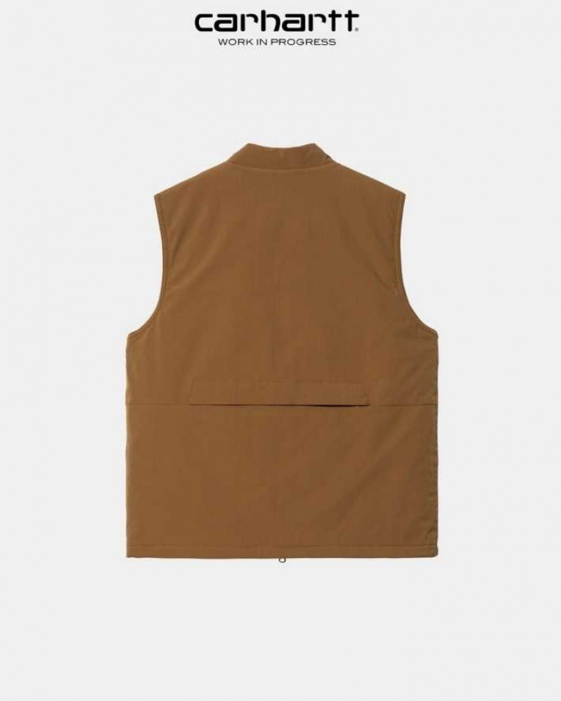 Marron Carhartt Wip Kilda Vest - Danmark KTY-8168081