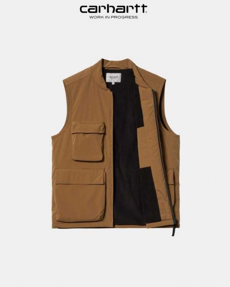 Marron Carhartt Wip Kilda Vest - Danmark KTY-8168081