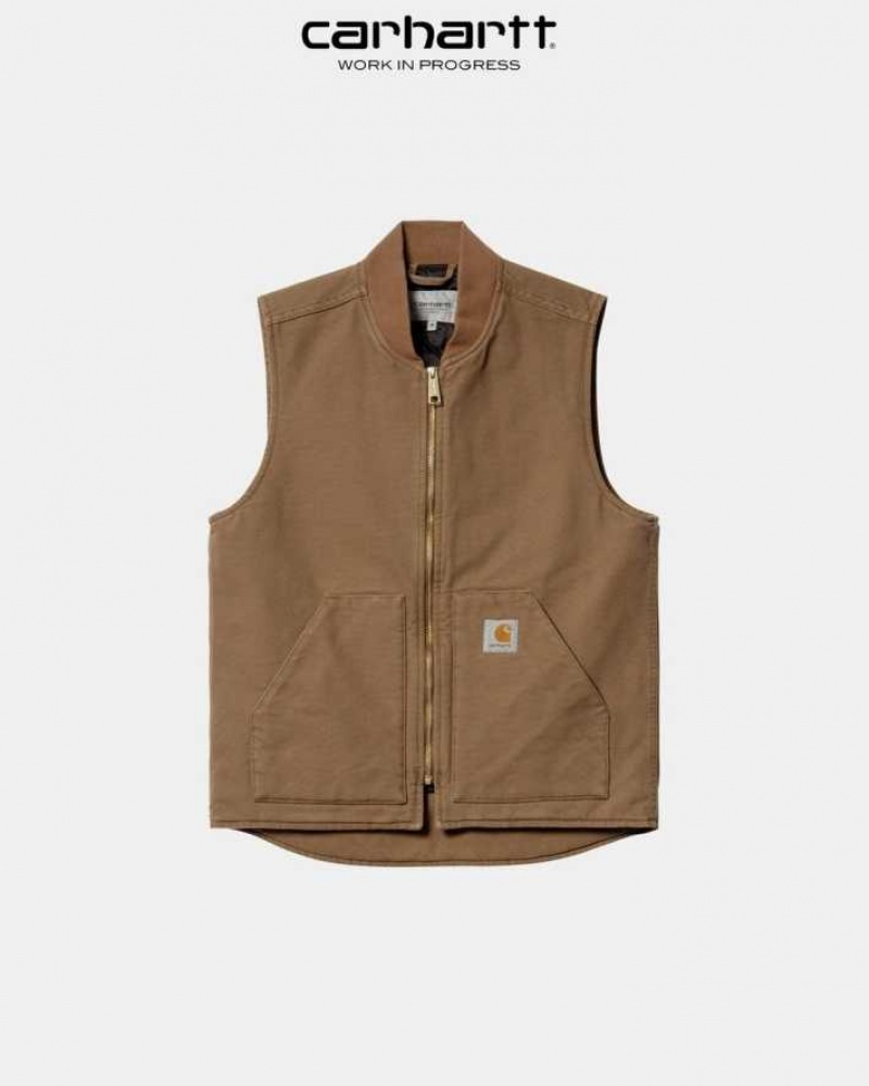 Marron Carhartt Wip Vest (Spring) - Danmark CEO-6889183