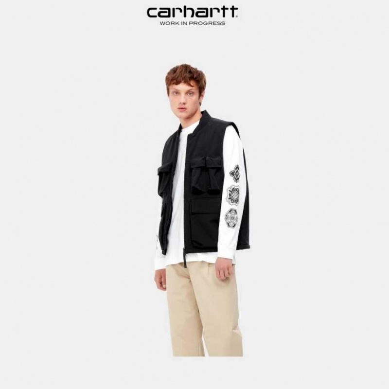 Noir Carhartt Wip Kilda Vest - Danmark NUY-9718300