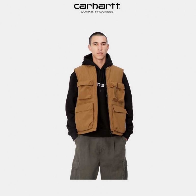 Marron Carhartt Wip Kilda Vest - Danmark KTY-8168081