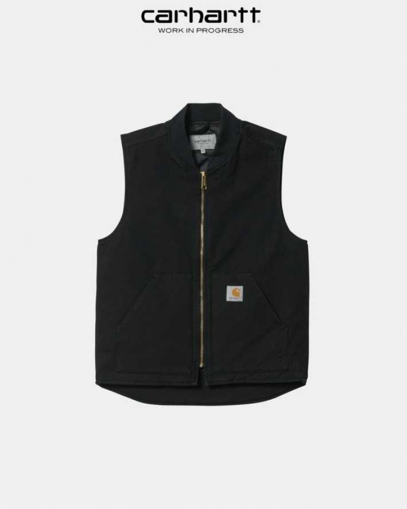 Noir Carhartt Wip Vest (Spring) - Danmark RBS-8391535