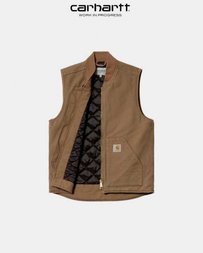 Marron Carhartt Wip Vest (Spring) - Danmark CEO-6889183