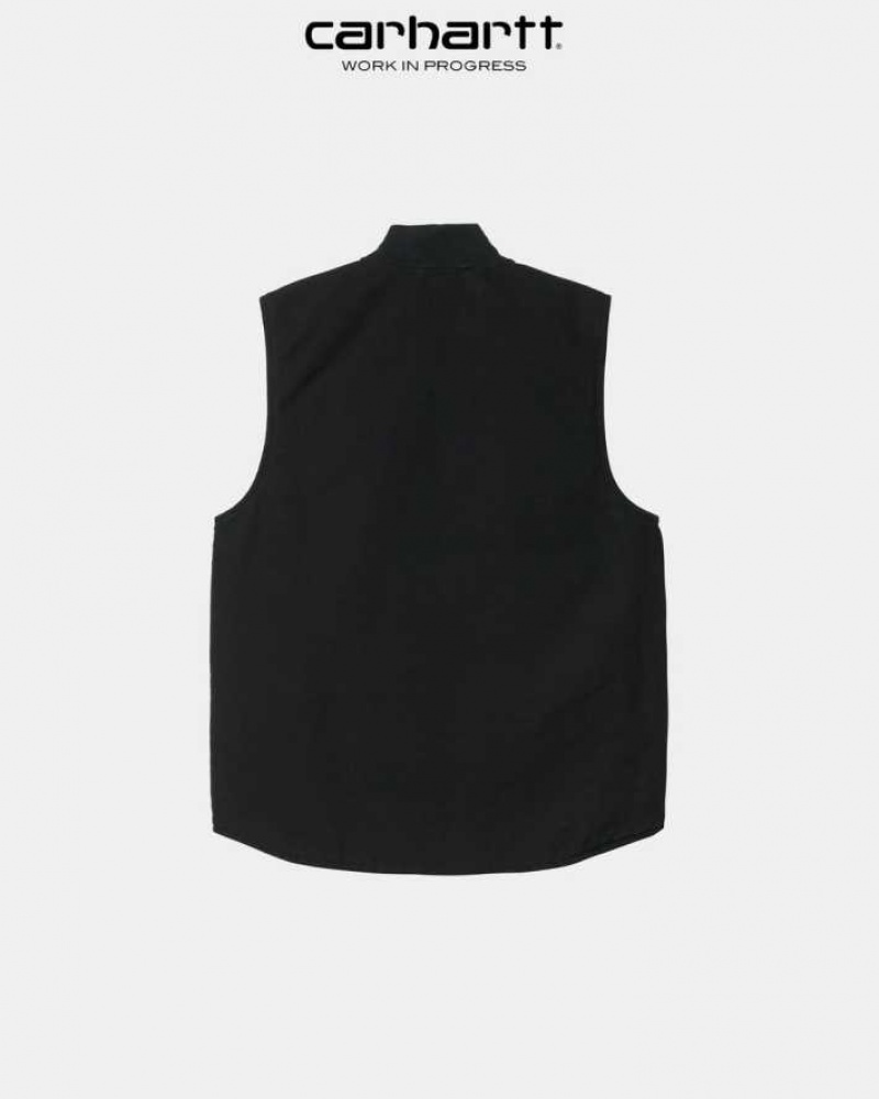 Noir Carhartt Wip Vest (Spring) - Danmark RBS-8391535