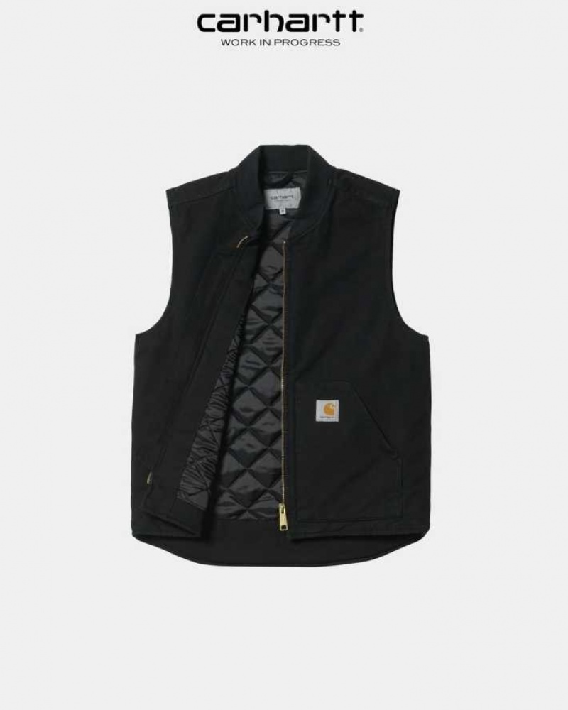 Noir Carhartt Wip Vest (Spring) - Danmark RBS-8391535