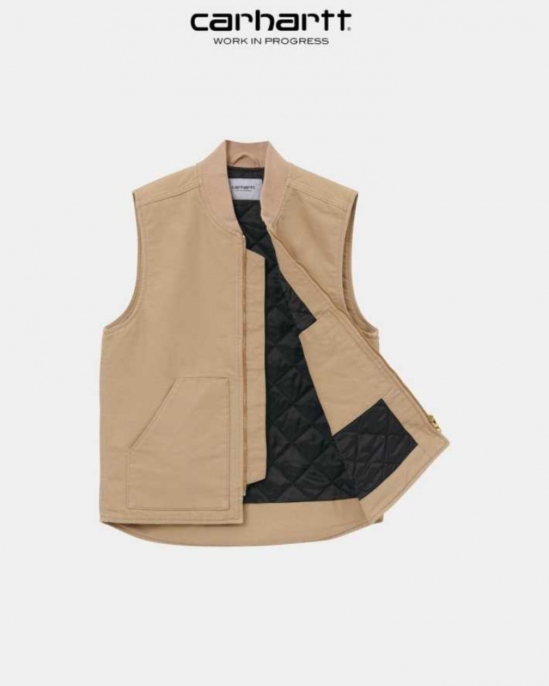 Marron Carhartt Wip Vest (Spring) - Danmark IPE-9487661