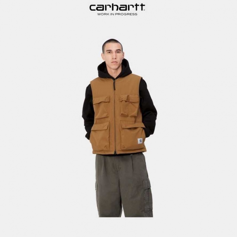 Marron Carhartt Wip Kilda Vest - Danmark KTY-8168081