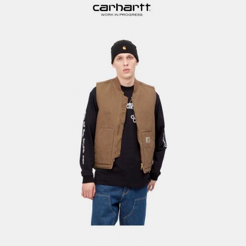 Marron Carhartt Wip Vest (Spring) - Danmark CEO-6889183