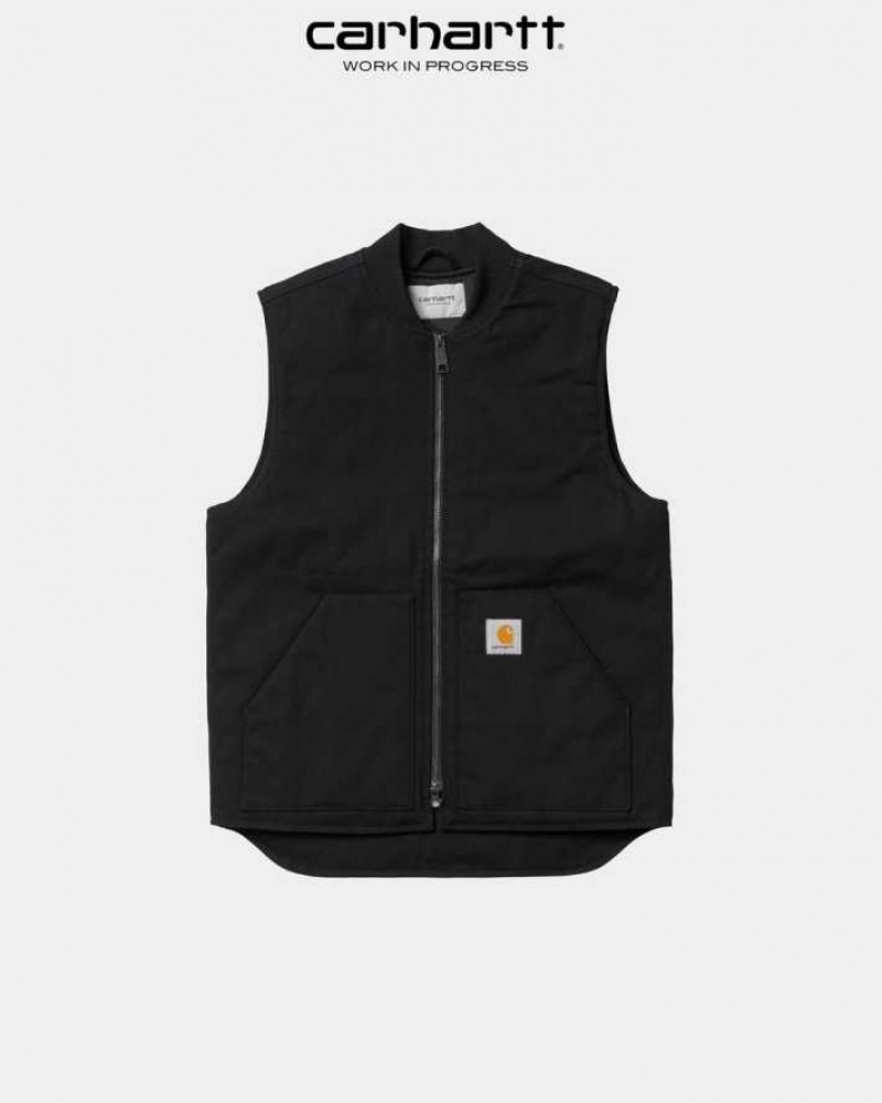 Noir Carhartt Wip Vest (D'hiver) - Danmark ROV-8181898