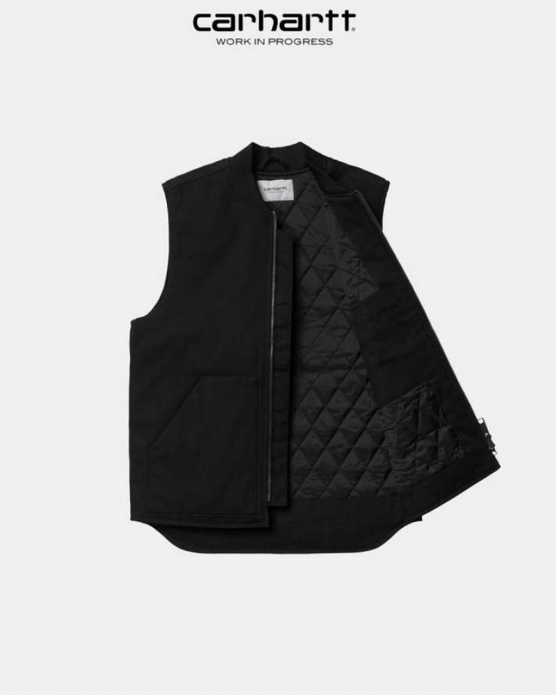 Noir Carhartt Wip Vest (D'hiver) - Danmark ROV-8181898