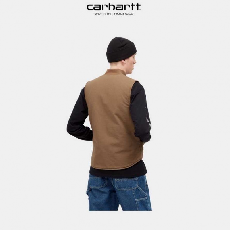 Marron Carhartt Wip Vest (Spring) - Danmark CEO-6889183