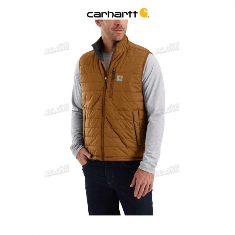 Marron Carhartt Rain Defender Relaxed Fit Legere Insulated Vest - Danmark GIA-0369432