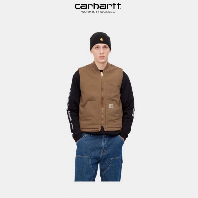 Marron Carhartt Wip Vest (Spring) - Danmark CEO-6889183