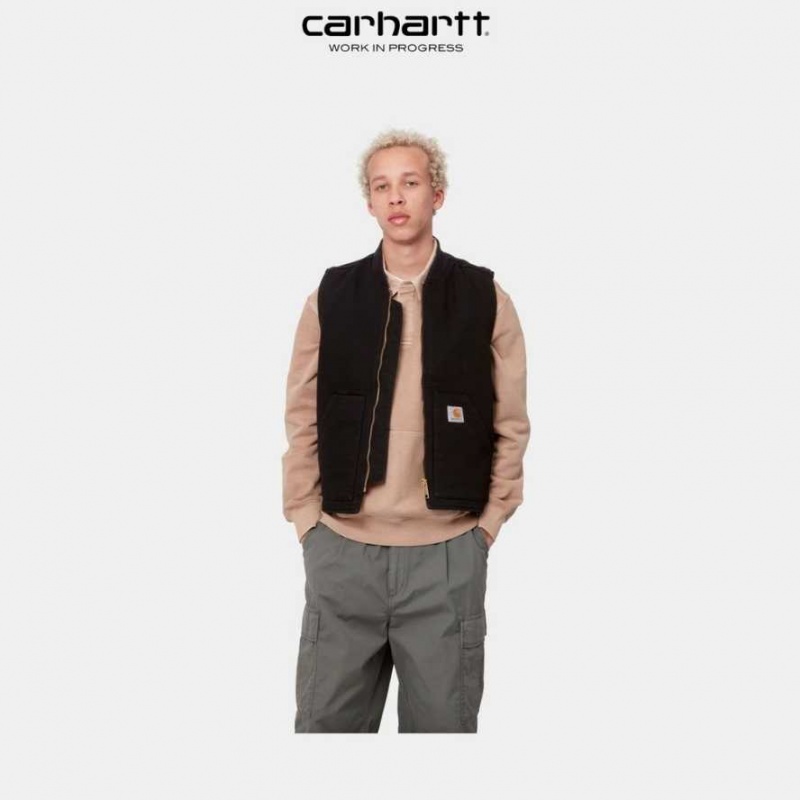 Noir Carhartt Wip Vest (Spring) - Danmark RBS-8391535