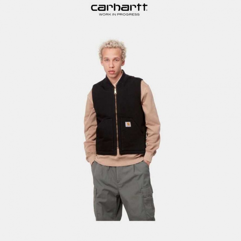 Noir Carhartt Wip Vest (Spring) - Danmark RBS-8391535