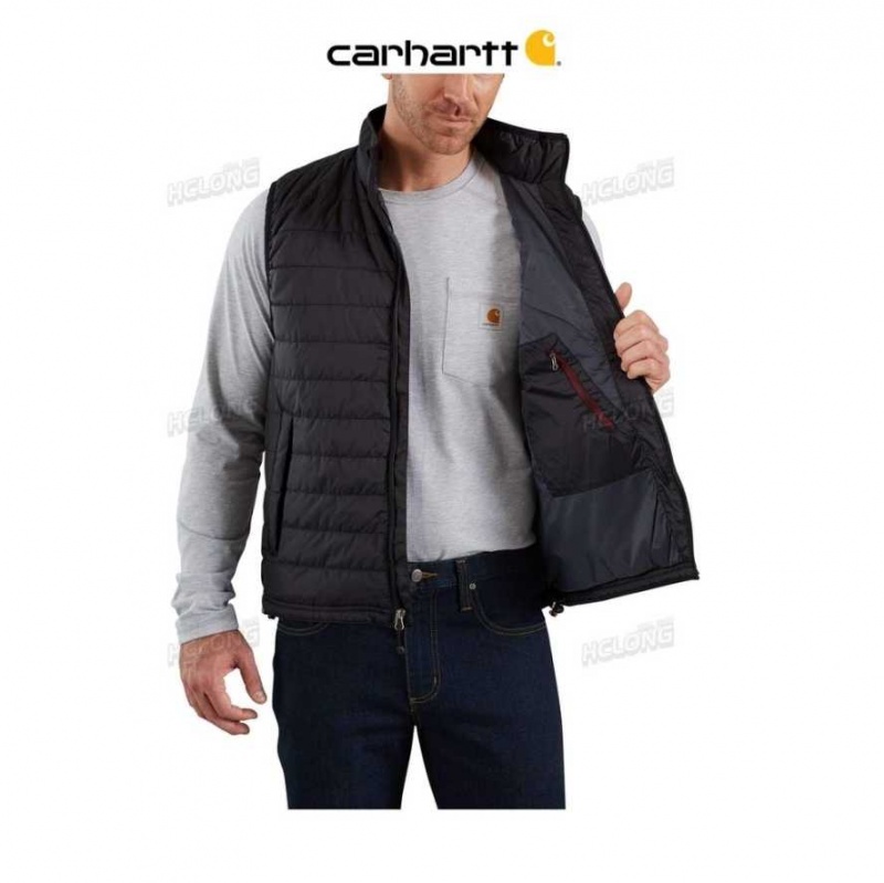 Noir Carhartt Rain Defender Relaxed Fit Legere Insulated Vest - Danmark KQR-9991634