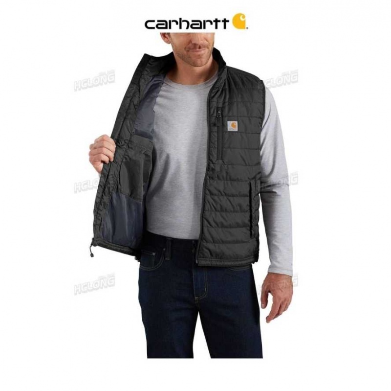 Noir Carhartt Rain Defender Relaxed Fit Legere Insulated Vest - Danmark KQR-9991634