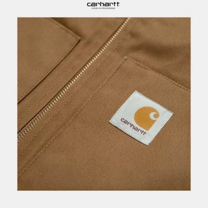 Marron Carhartt Wip Vest (D'hiver) - Danmark OUO-3409221