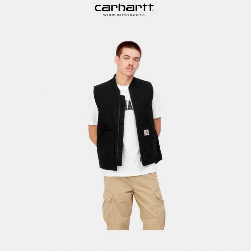 Noir Carhartt Wip Vest (D'hiver) - Danmark ROV-8181898