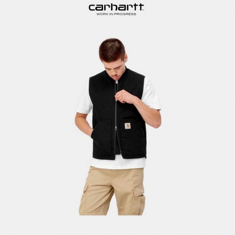 Noir Carhartt Wip Vest (D'hiver) - Danmark ROV-8181898