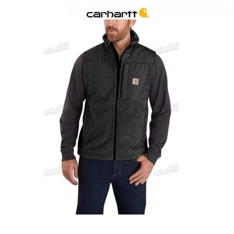 Noir Carhartt Yukon Extremes Vent Fighter Fleece Vest - Danmark VUV-9526990