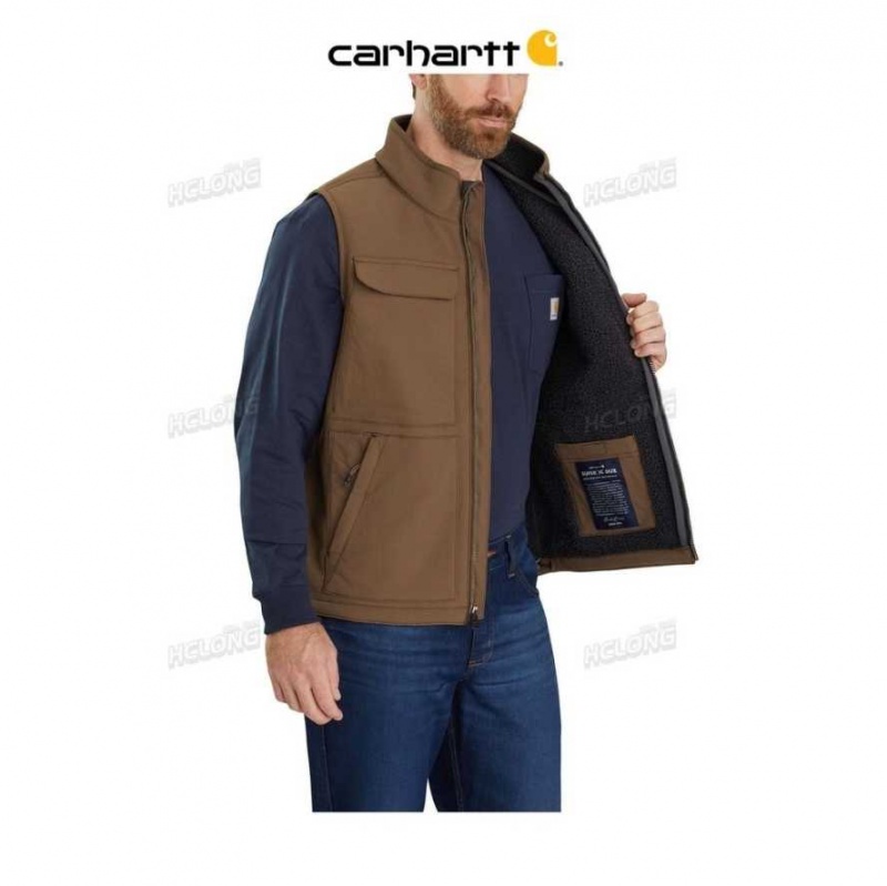 Cafe Carhartt Super Dux Relaxed Fit Sherpa-Doublée Vest - Danmark RCG-6844162