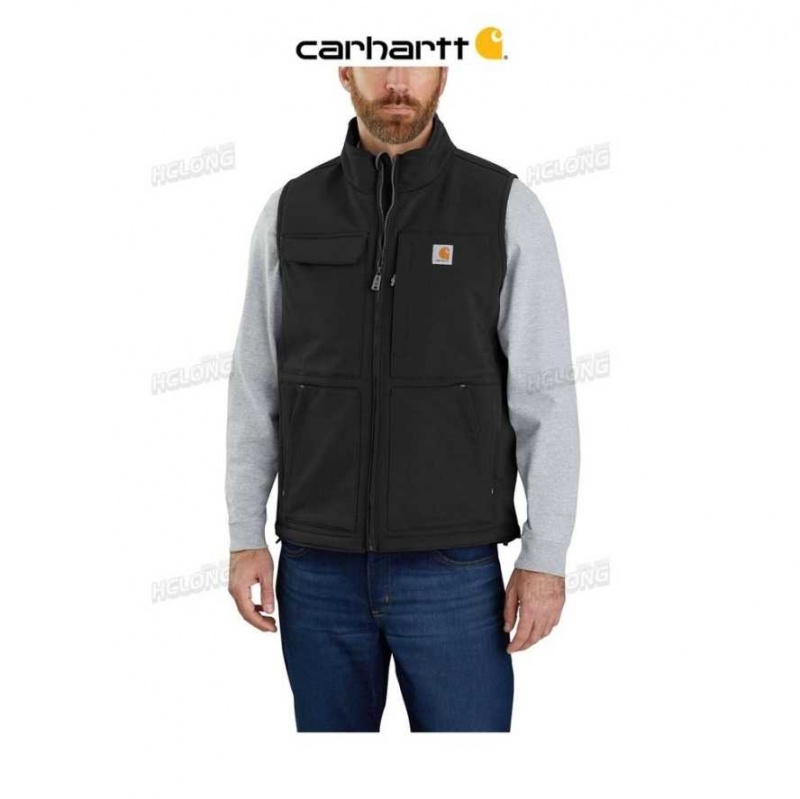 Noir Carhartt Super Dux Relaxed Fit Sherpa-Doublée Vest - Danmark OEJ-8523555