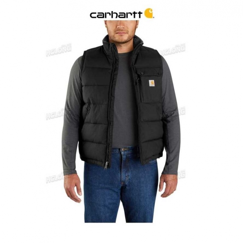 Noir Carhartt Montana Loose Fit Insulated Vest - Danmark XLY-6131365