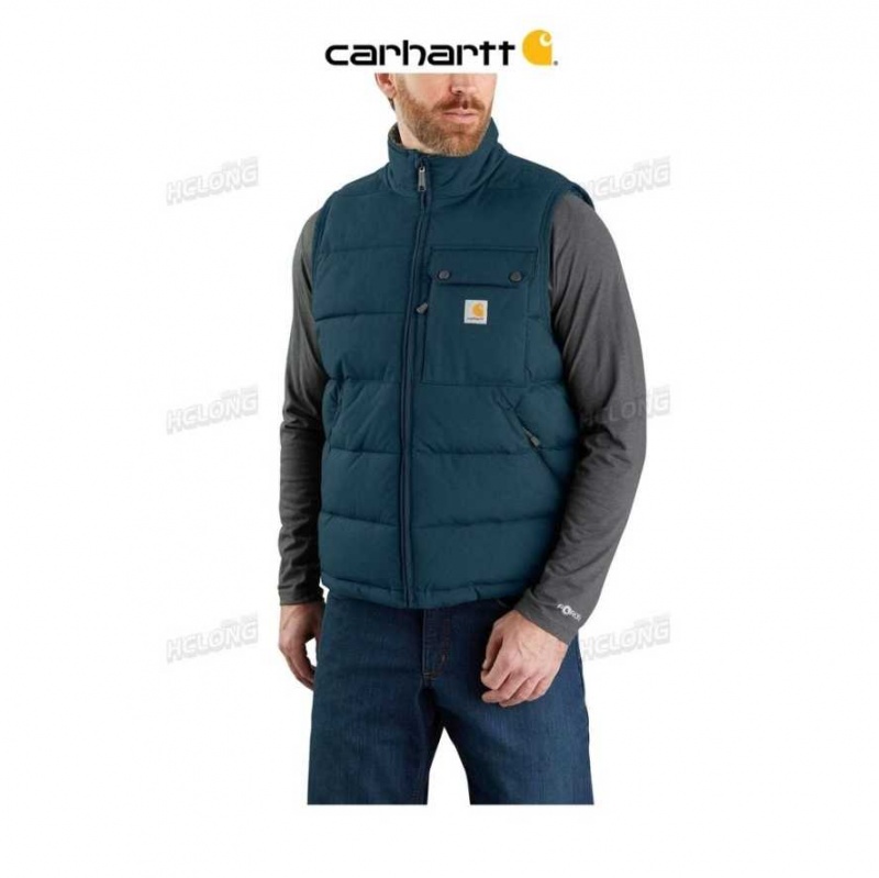 Bleu Carhartt Montana Loose Fit Insulated Vest - Danmark JYC-4463820