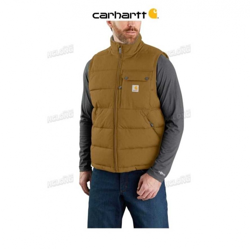 Marron Carhartt Montana Loose Fit Insulated Vest - Danmark KHD-9409488