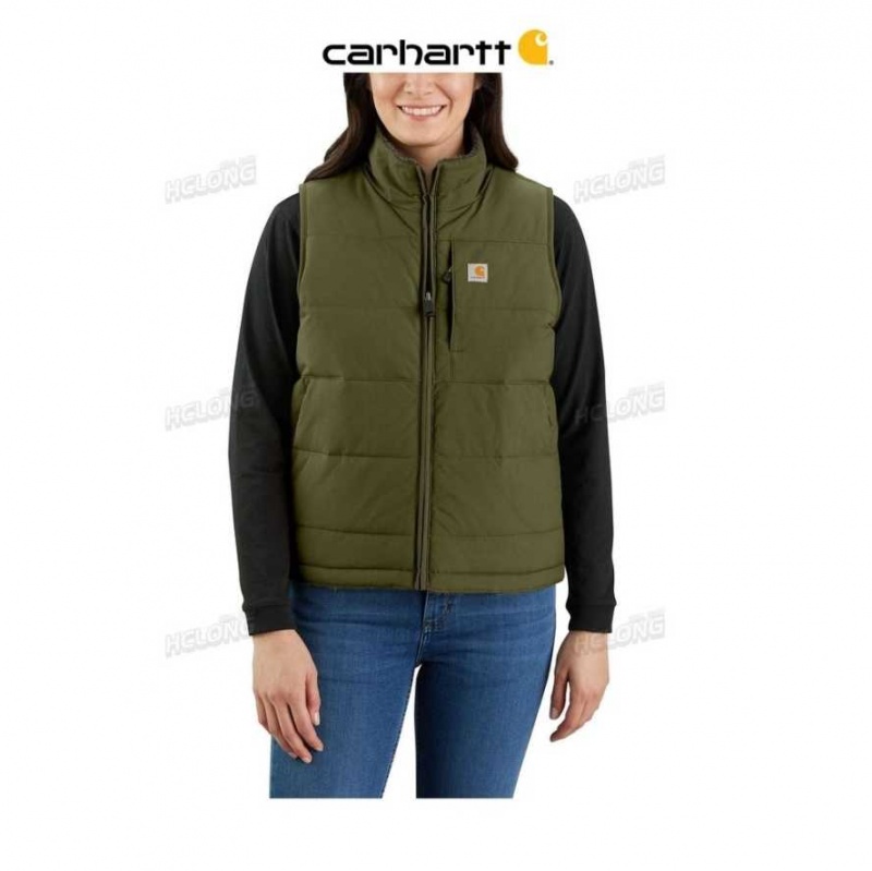 Basil Carhartt Montana Reversible Relaxed Fit Insulated Vest - Danmark NKL-9917684