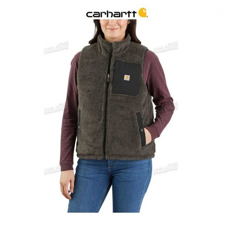 Noir Carhartt Montana Reversible Relaxed Fit Insulated Vest - Danmark IAX-5786101