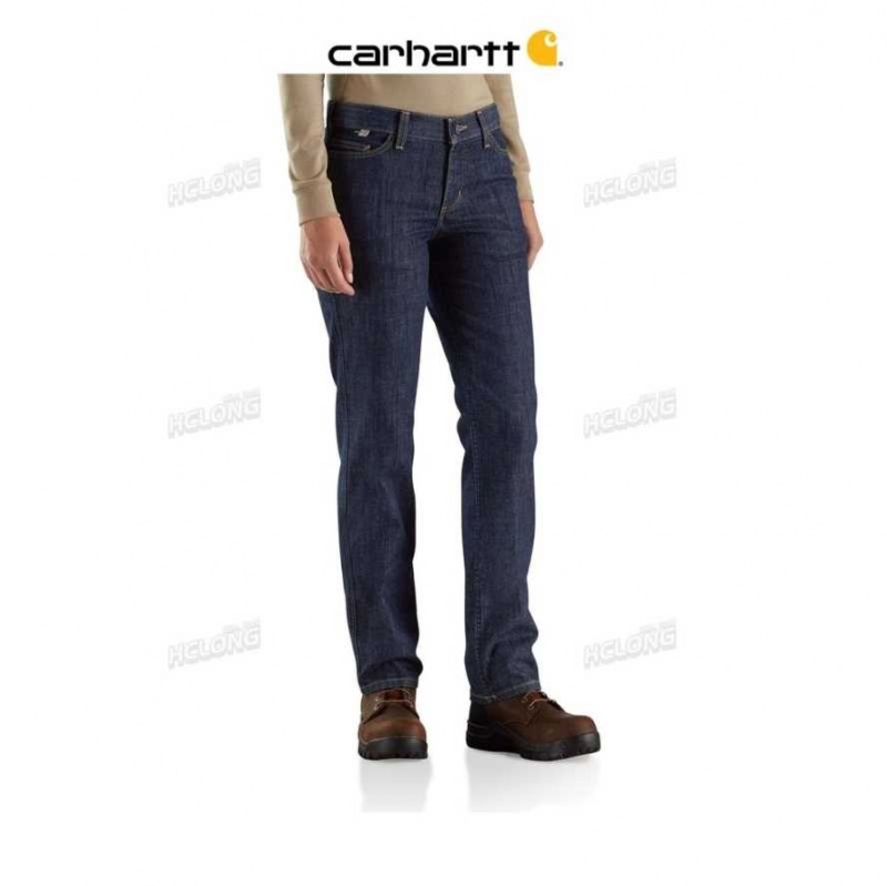 Noir Carhartt Flame-Resistant Rugged Flex Jean-Original Fit - Danmark JQU-6781187