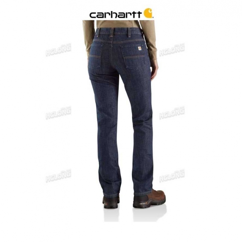 Noir Carhartt Flame-Resistant Rugged Flex Jean-Original Fit - Danmark JQU-6781187