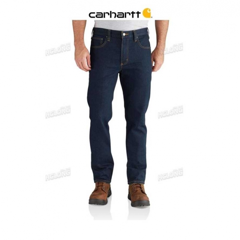 Erie Carhartt Rugged Flex Droit Fit Tapered Leg Jean - Danmark LJB-5369534