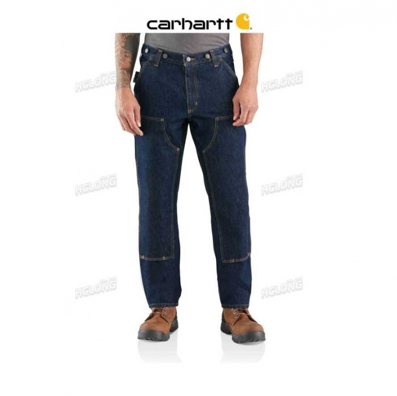 Freight Carhartt Rugged Flex Relaxed Fit Heavyweight Double-Front Utility Logger Jean - Danmark FLD-7495280